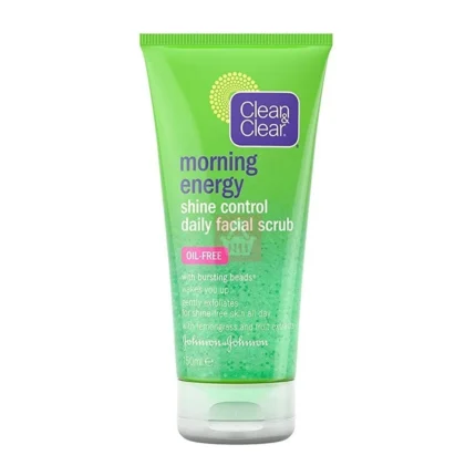 Clean & Clear Morning Energy Shine Control Daily Facial Scrub - 150ml