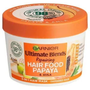 Garnier Ultimate Blends Hair Food Papaya 3-in-1 Damaged Hair Mask Treatment (390ml)