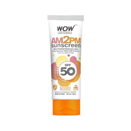 WOW AM2PM Water Resistant Sunscreen Lotion SPF50
