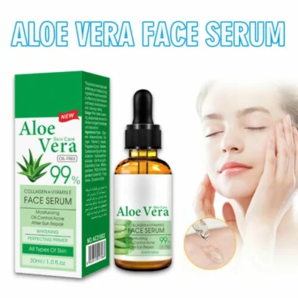 Natural Aloe Vera Gel Pure Hyaluronic Acid Collagen Serum 30ml